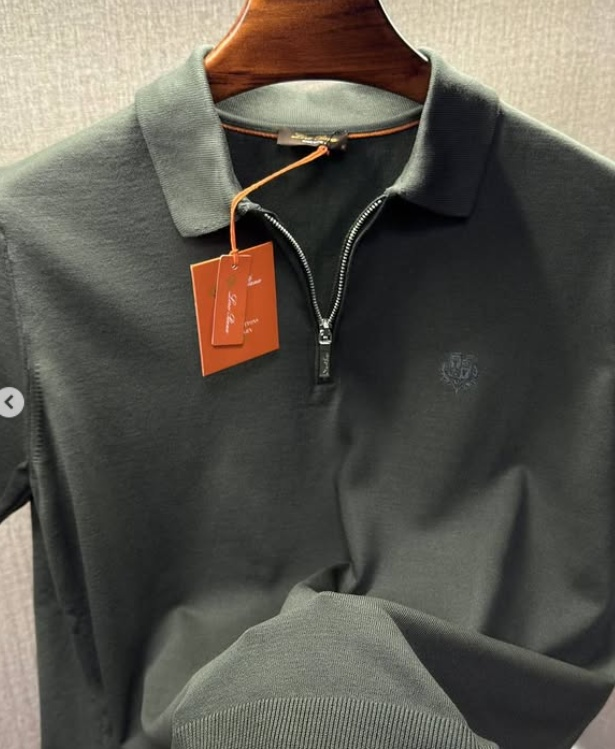 Luxury Quarter-Zip Knit Polo